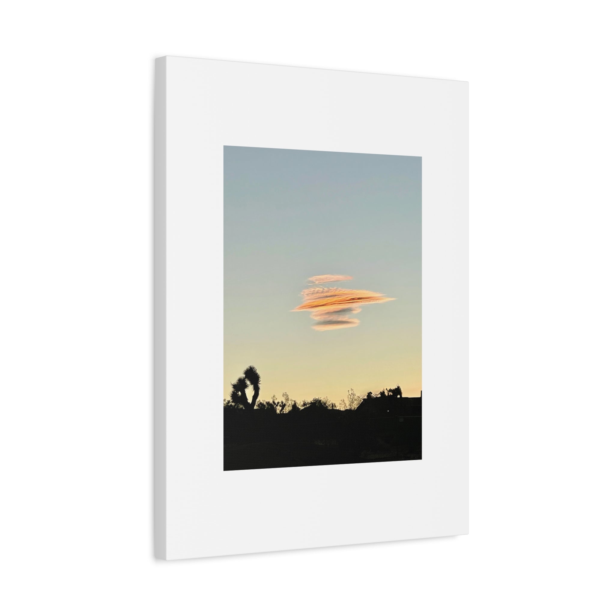 Lenticular Cloud Joshua Tree Print — Rare Desert Sky Photography Wall Art