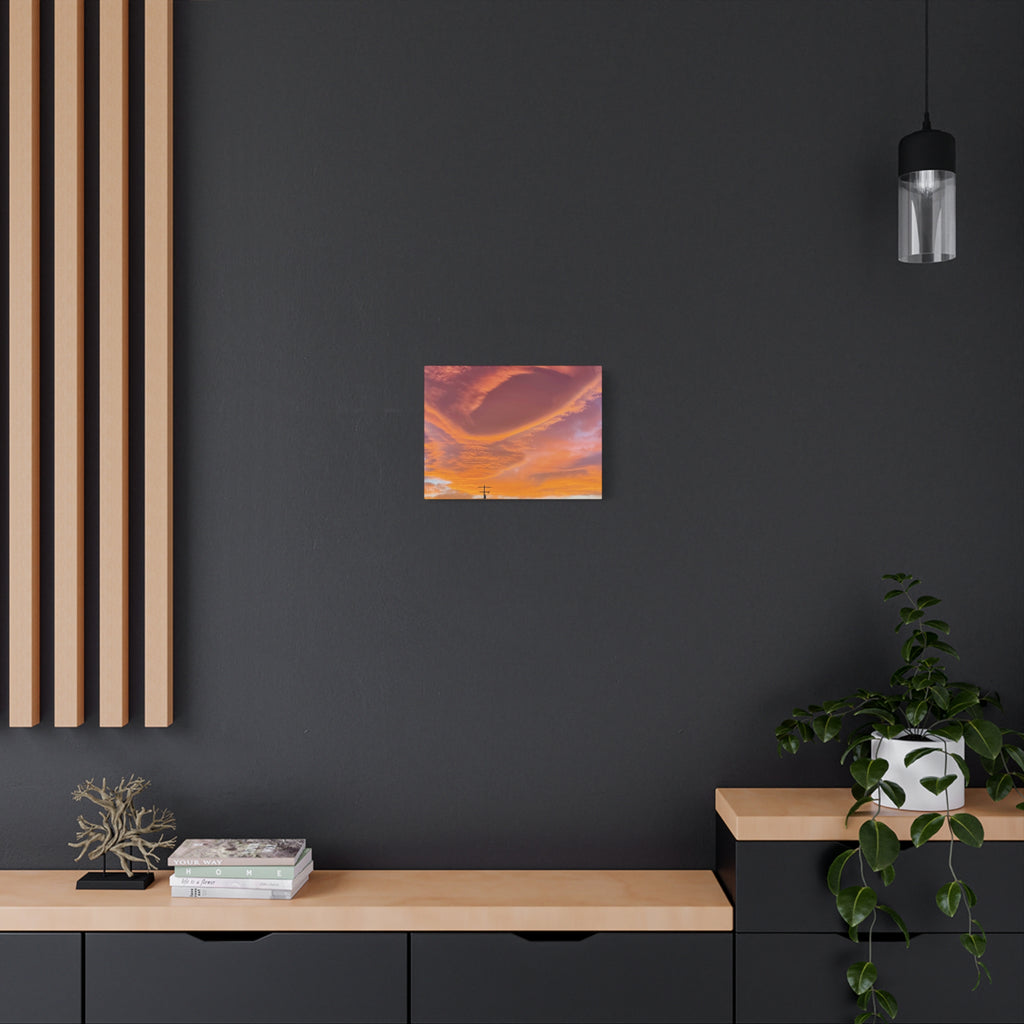 Desert Sky Swirl Sunset Print — Dramatic High Desert Cloud Wall Art