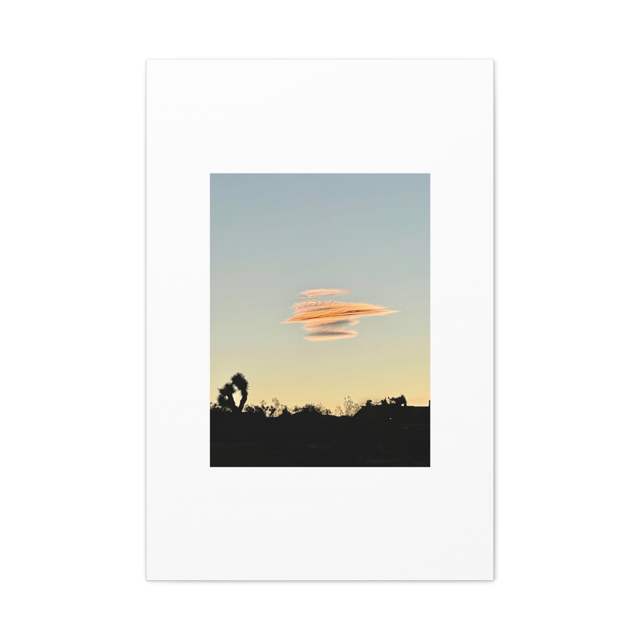 Lenticular Cloud Joshua Tree Print — Rare Desert Sky Photography Wall Art