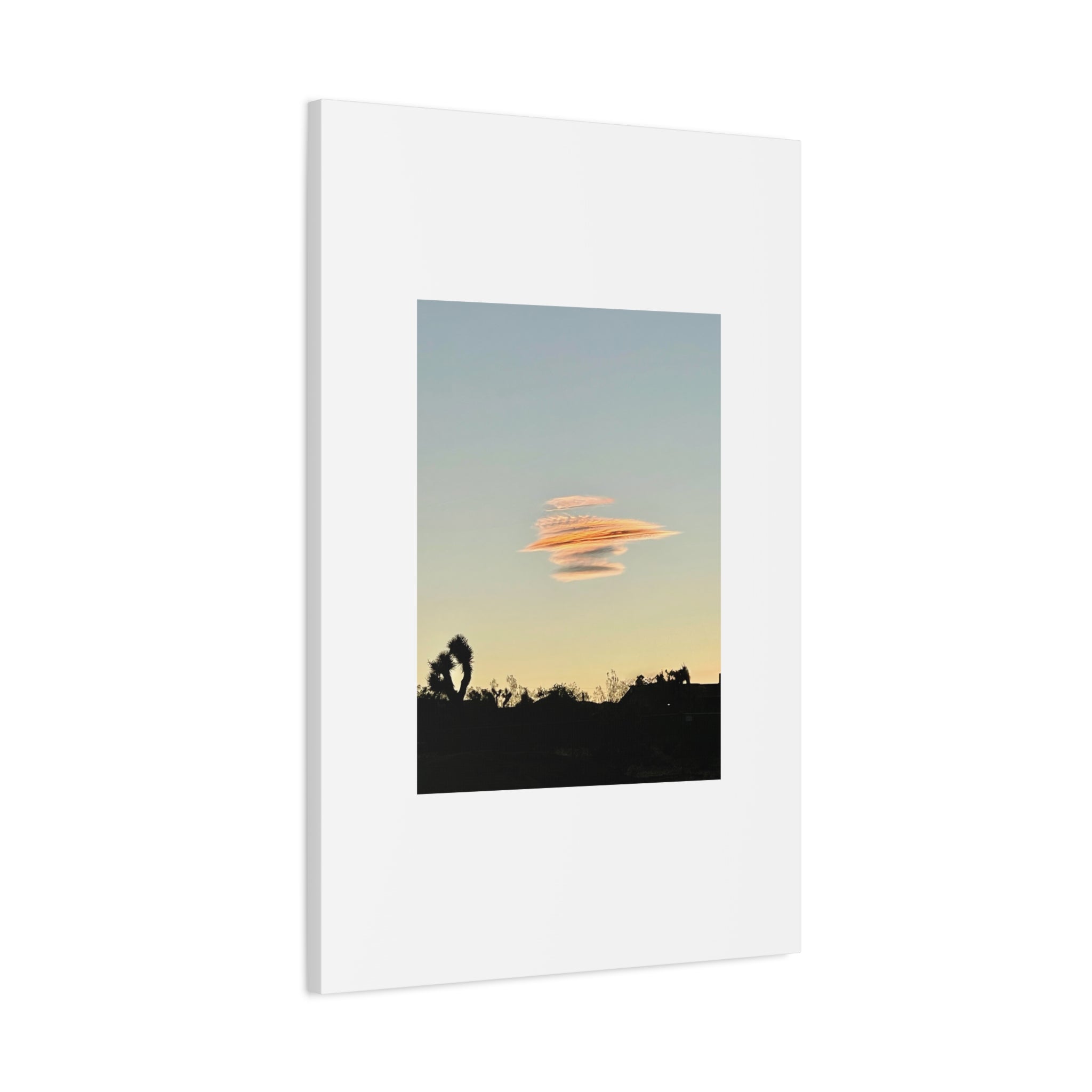 Lenticular Cloud Joshua Tree Print — Rare Desert Sky Photography Wall Art