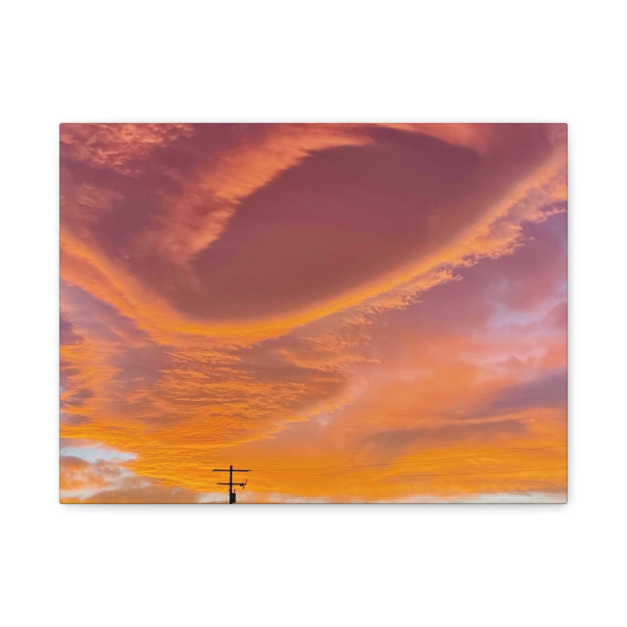Desert Sky Swirl Sunset Print — Dramatic High Desert Cloud Wall Art