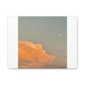 Desert Thunderhead Moonrise Print — Peach Cloud Mojave Sky Wall Art