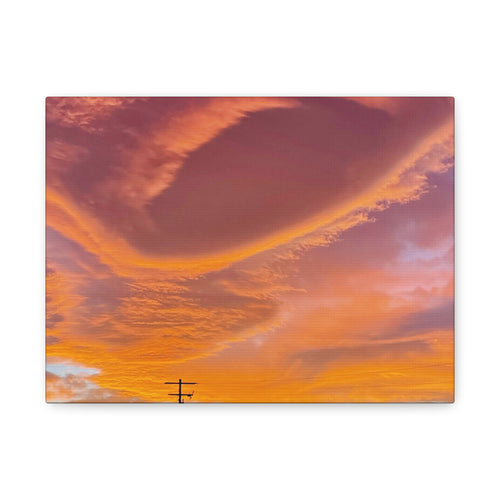 Desert Sky Swirl Sunset Print — Dramatic High Desert Cloud Wall Art
