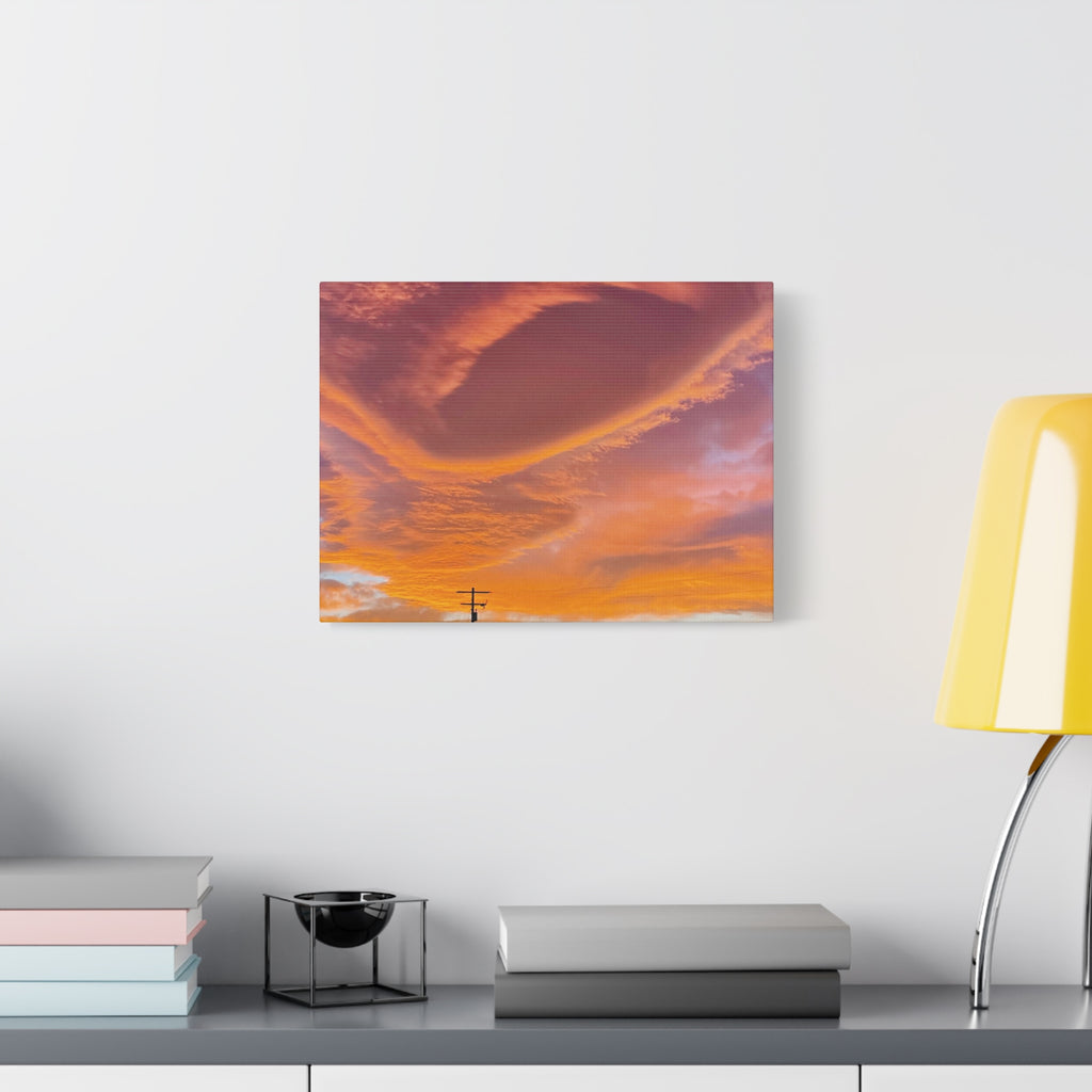 Desert Sky Swirl Sunset Print — Dramatic High Desert Cloud Wall Art