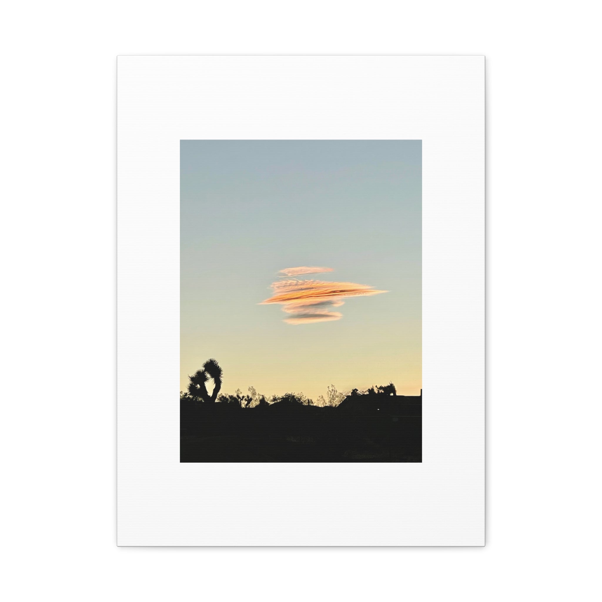 Lenticular Cloud Joshua Tree Print — Rare Desert Sky Photography Wall Art