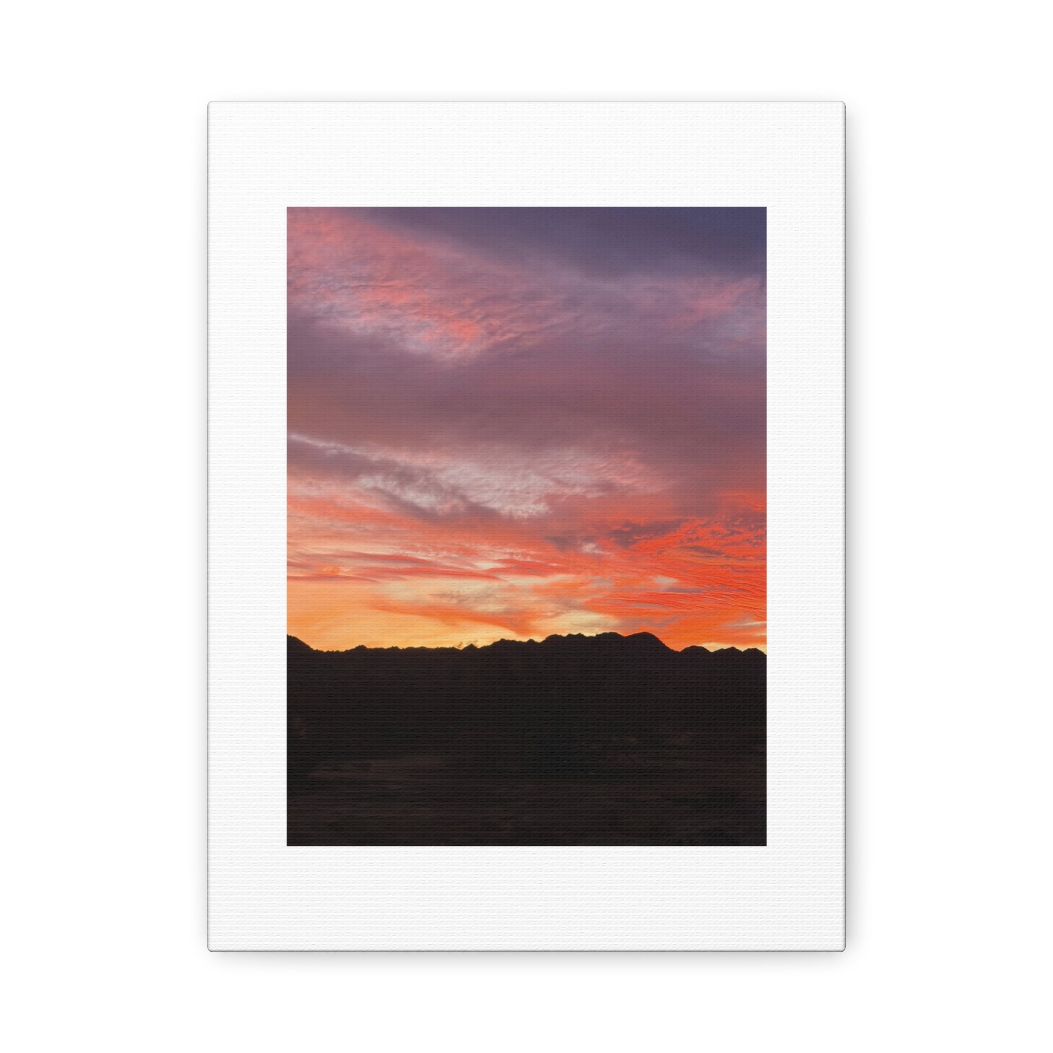 Lavender Desert Twilight Print — Mojave Sunset Mountain Range Wall Art