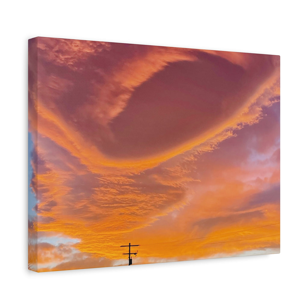 Desert Sky Swirl Sunset Print — Dramatic High Desert Cloud Wall Art