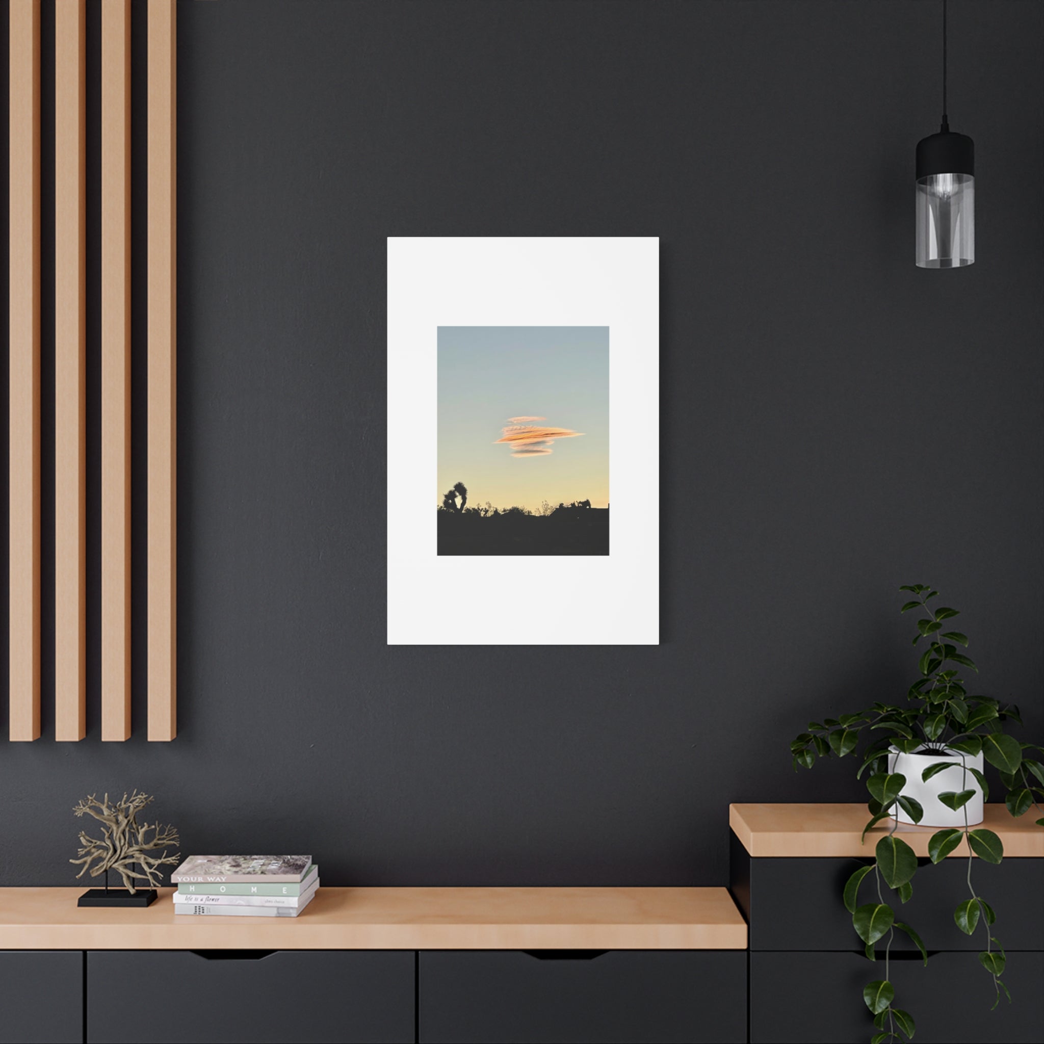 Lenticular Cloud Joshua Tree Print — Rare Desert Sky Photography Wall Art