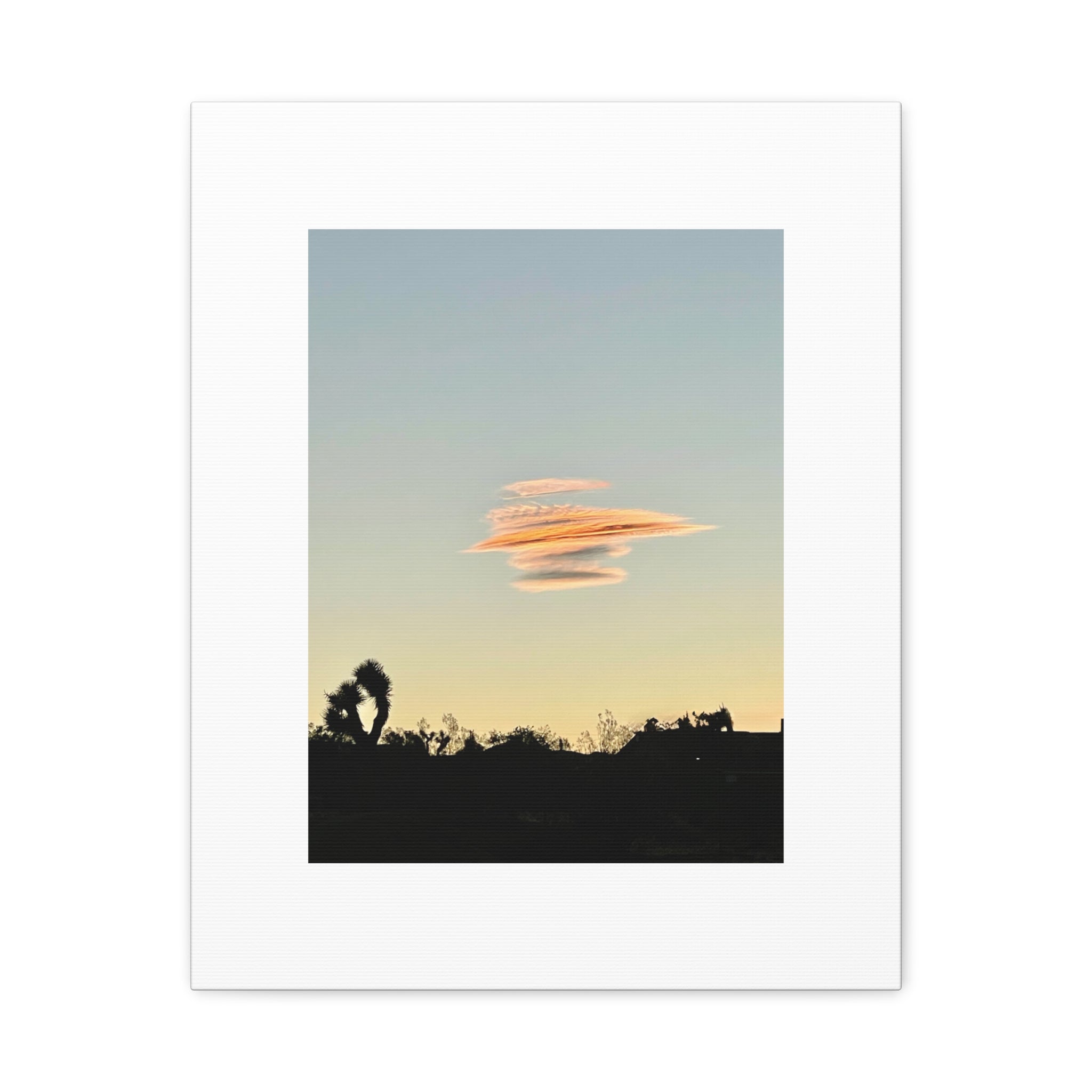 Lenticular Cloud Joshua Tree Print — Rare Desert Sky Photography Wall Art