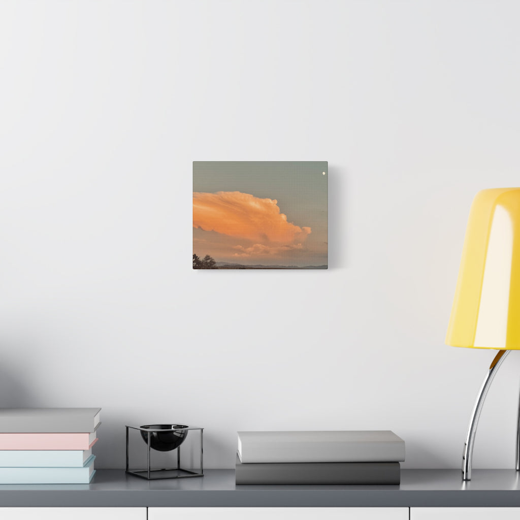 Mojave Thunderhead Wide Landscape Print — Moon Desert Storm Cloud Wall Art