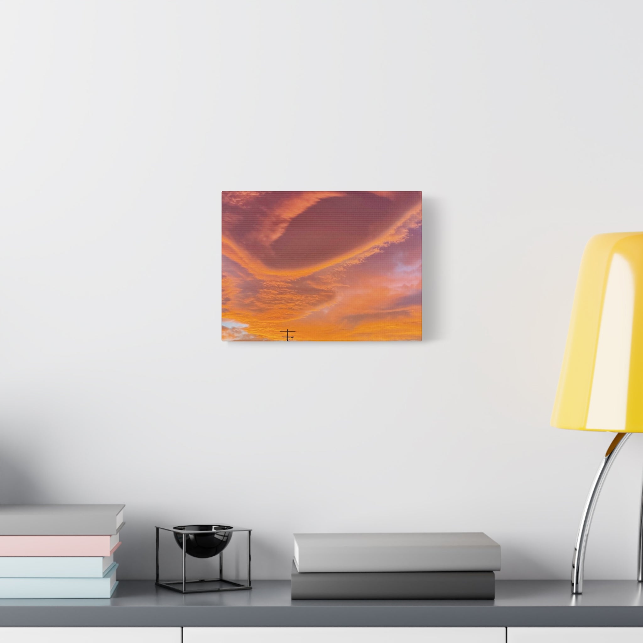 Desert Sky Swirl Sunset Print — Dramatic High Desert Cloud Wall Art