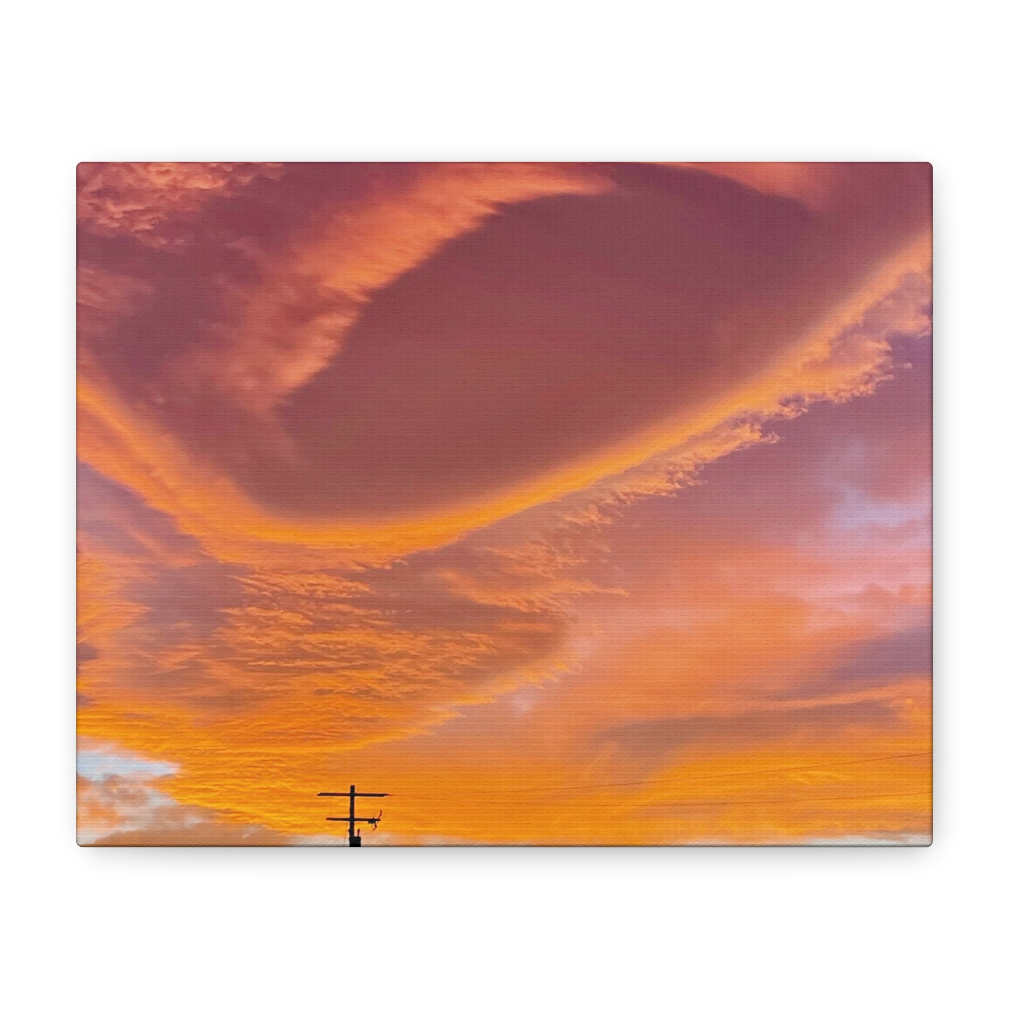 Desert Sky Swirl Sunset Print — Dramatic High Desert Cloud Wall Art