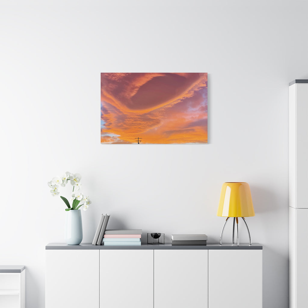 Desert Sky Swirl Sunset Print — Dramatic High Desert Cloud Wall Art