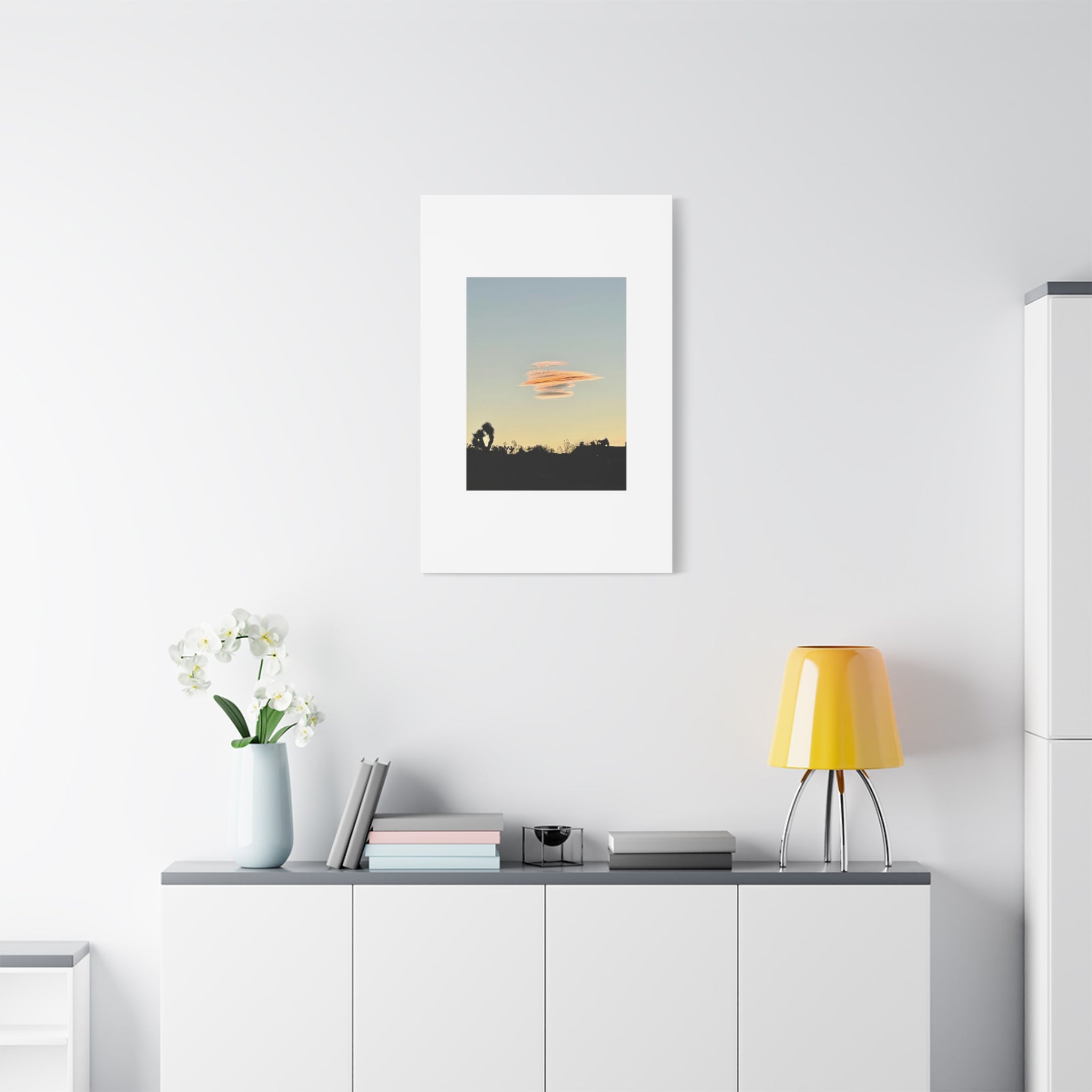 Lenticular Cloud Joshua Tree Print — Rare Desert Sky Photography Wall Art