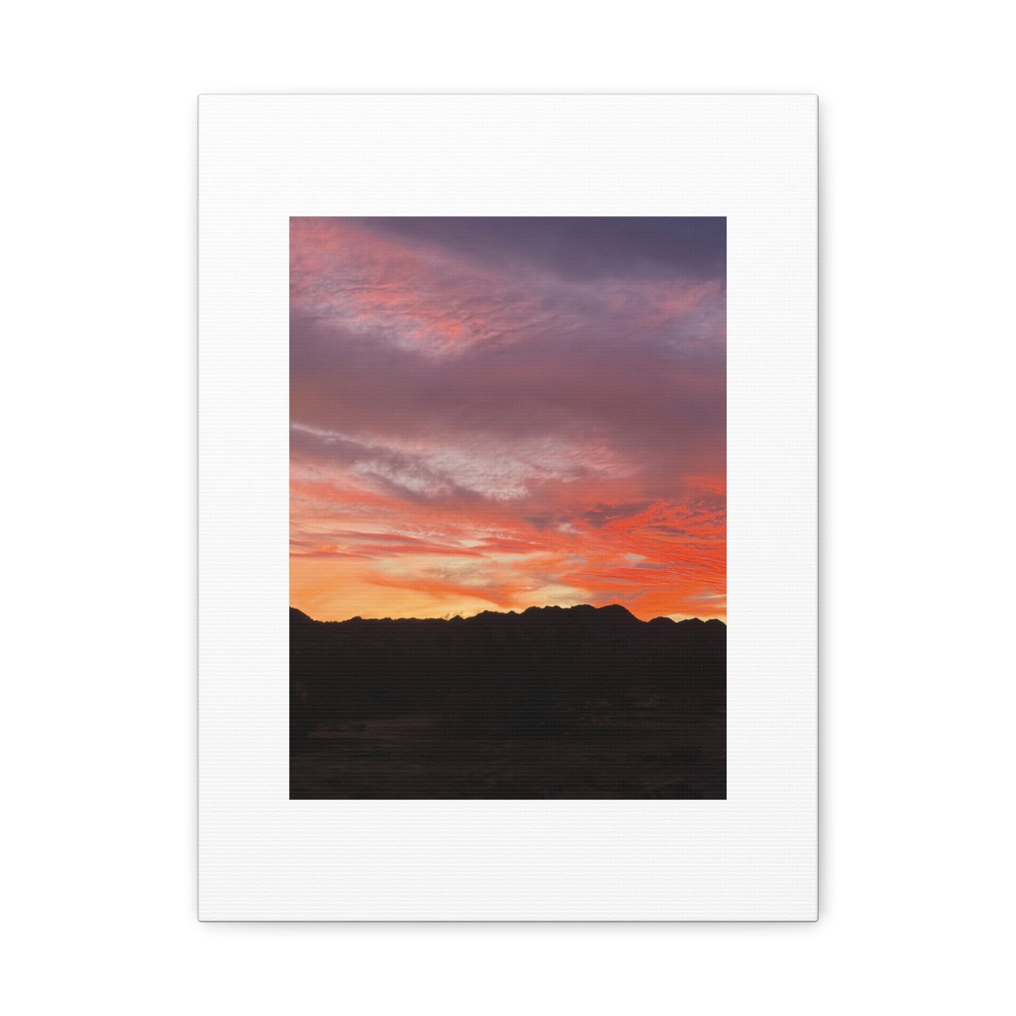 Lavender Desert Twilight Print — Mojave Sunset Mountain Range Wall Art