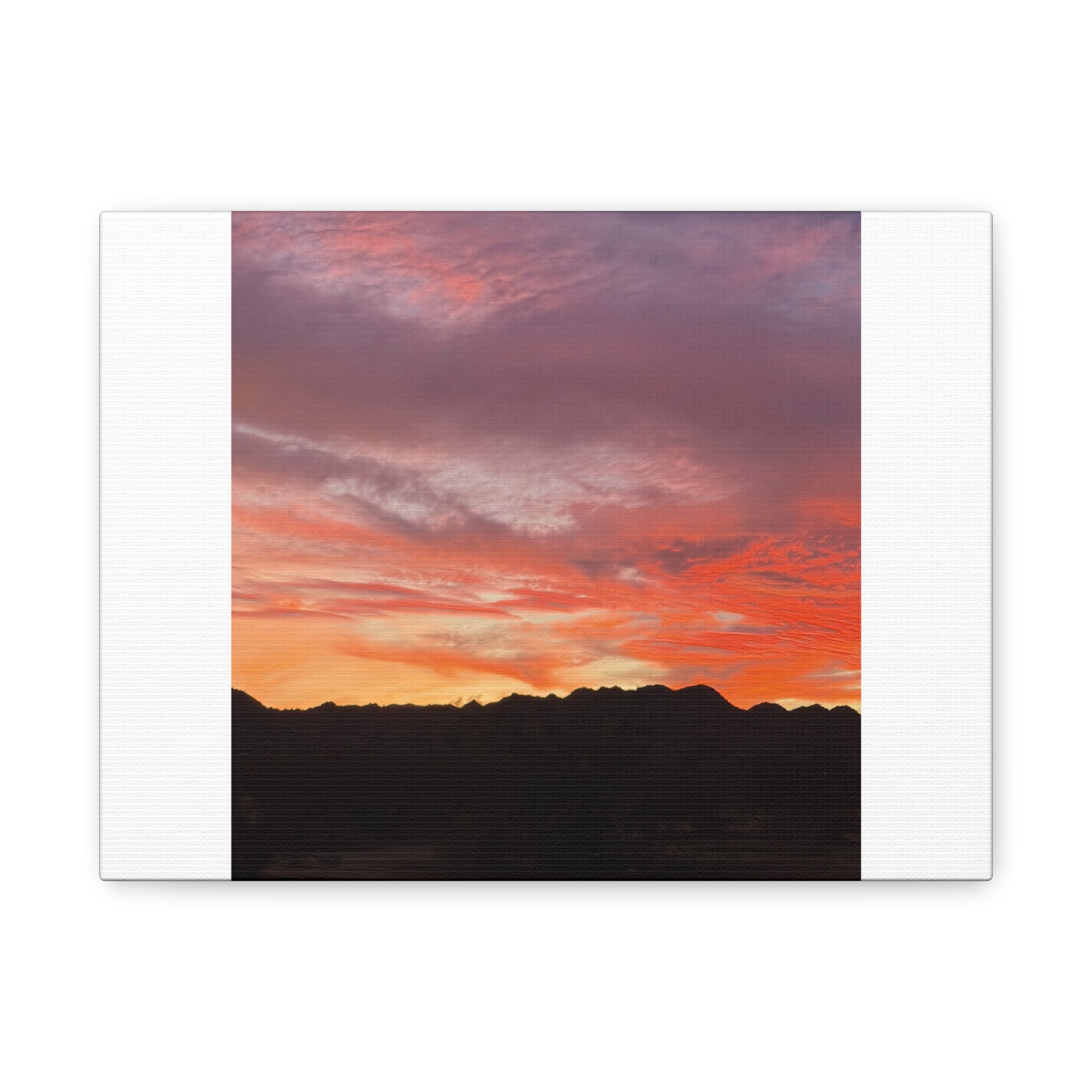 Lavender Desert Twilight Print — Mojave Sunset Mountain Range Wall Art