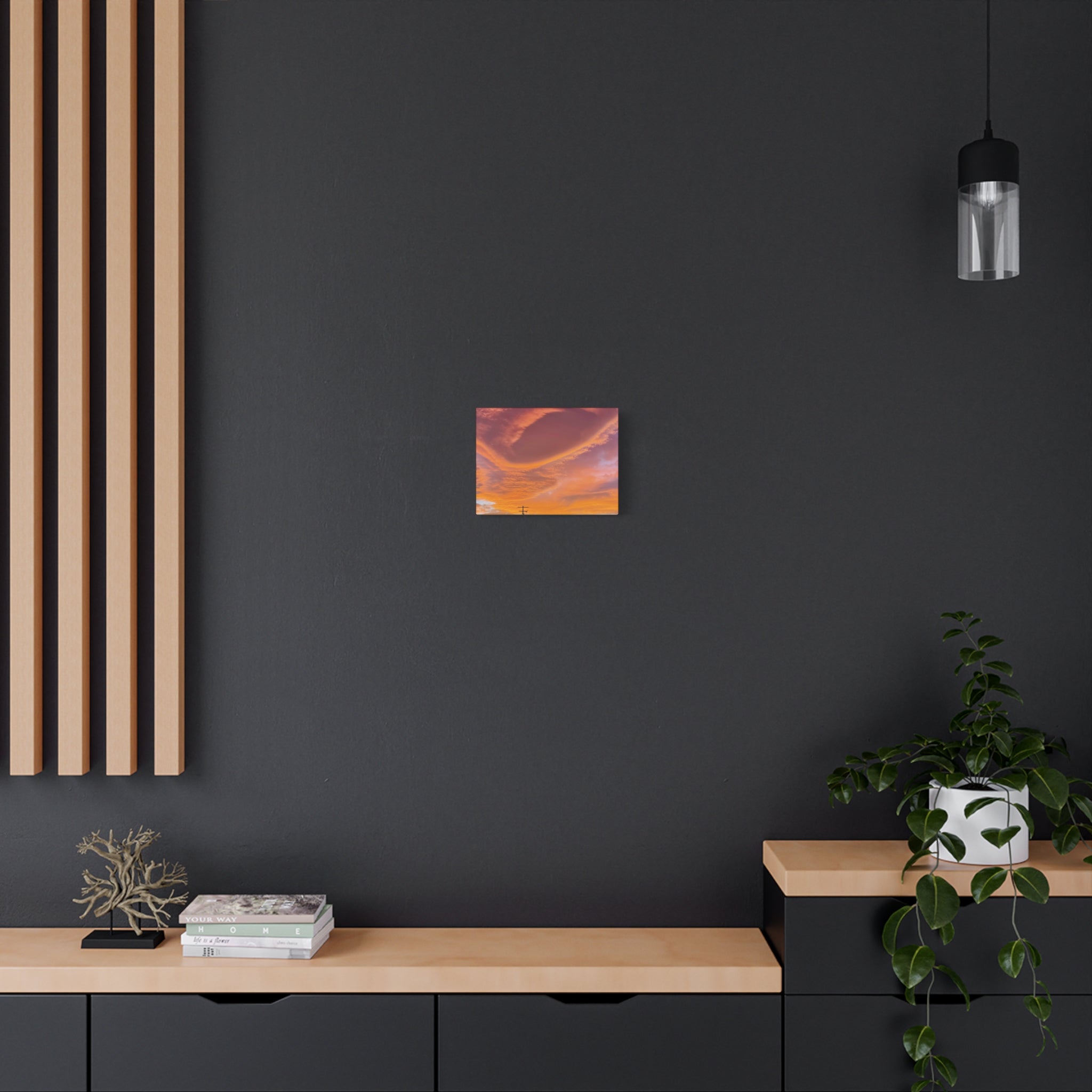 Desert Sky Swirl Sunset Print — Dramatic High Desert Cloud Wall Art