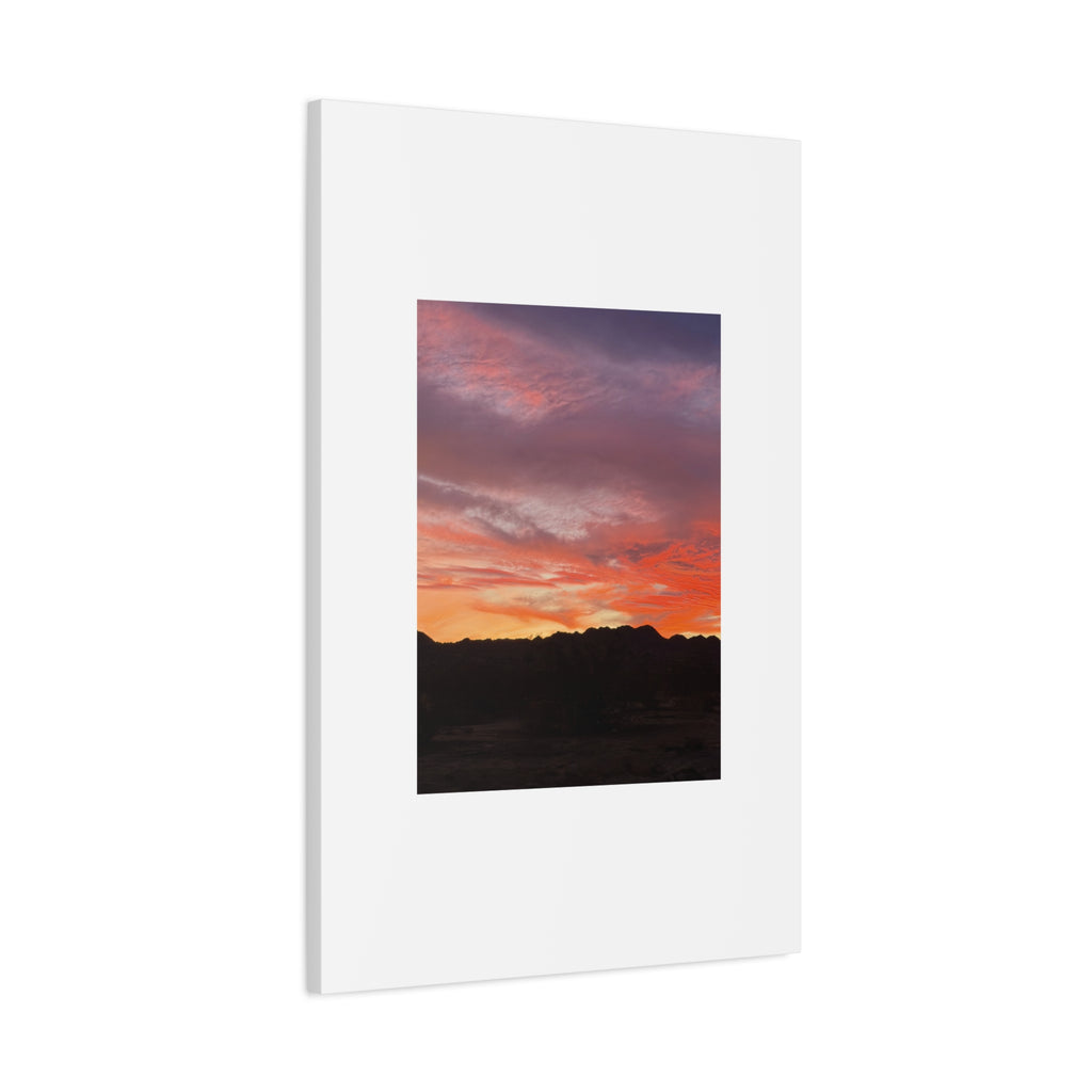 Lavender Desert Twilight Print — Mojave Sunset Mountain Range Wall Art
