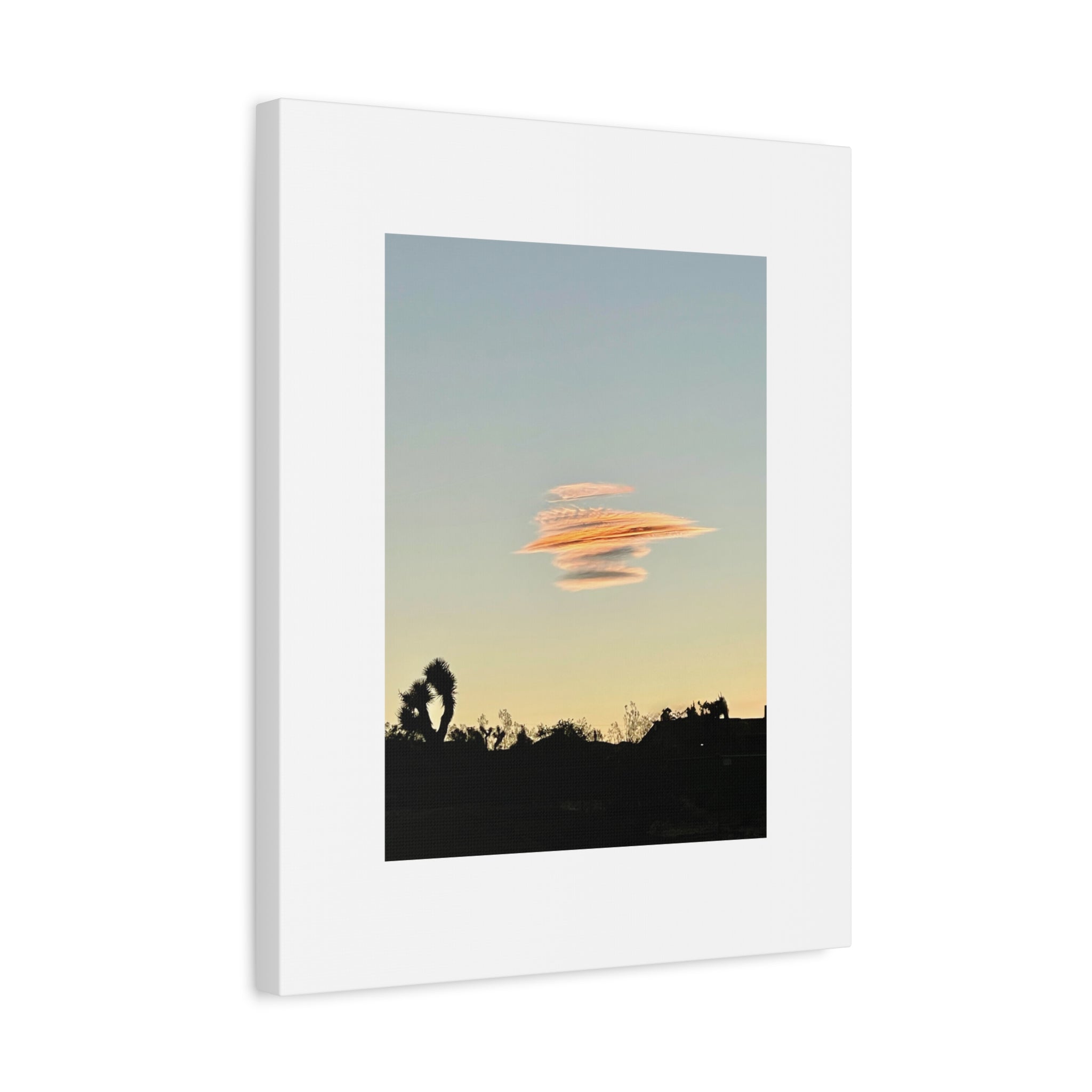 Lenticular Cloud Joshua Tree Print — Rare Desert Sky Photography Wall Art