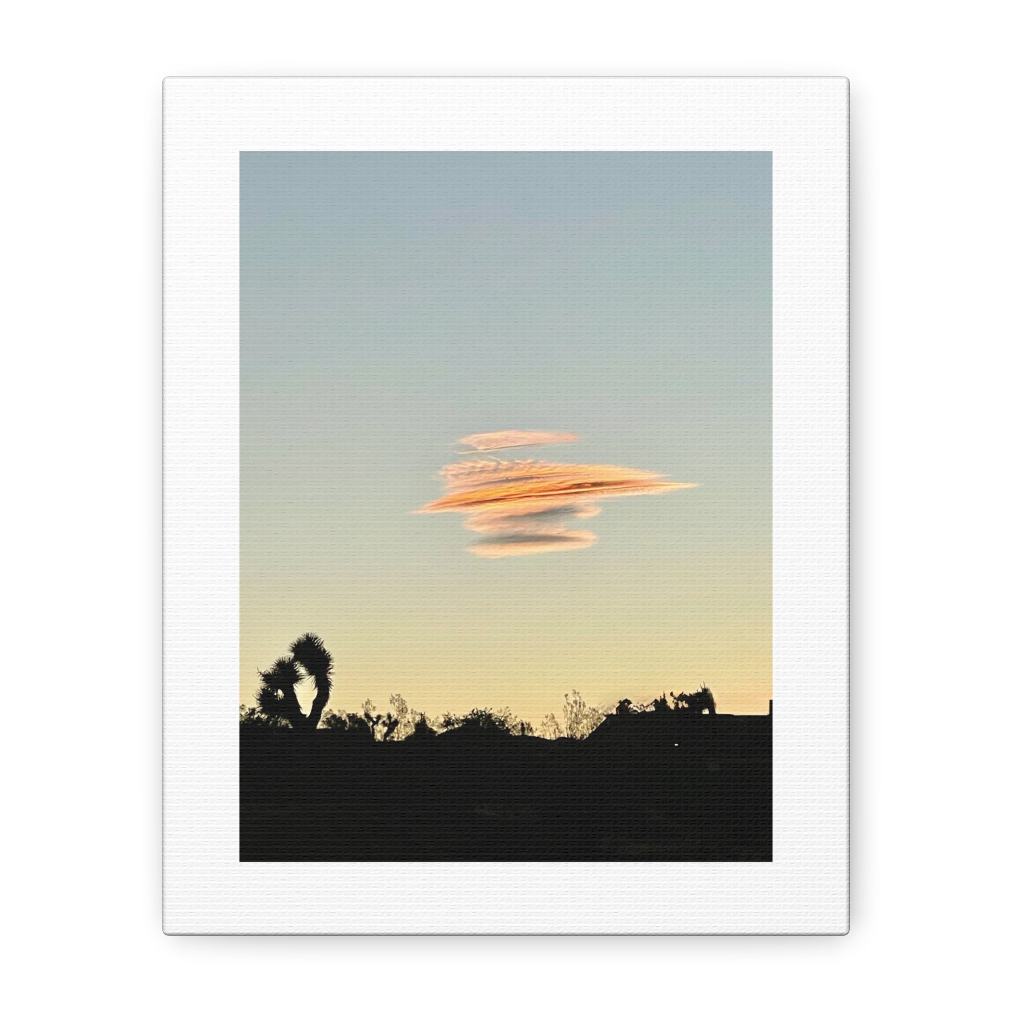 Lenticular Cloud Joshua Tree Print — Rare Desert Sky Photography Wall Art