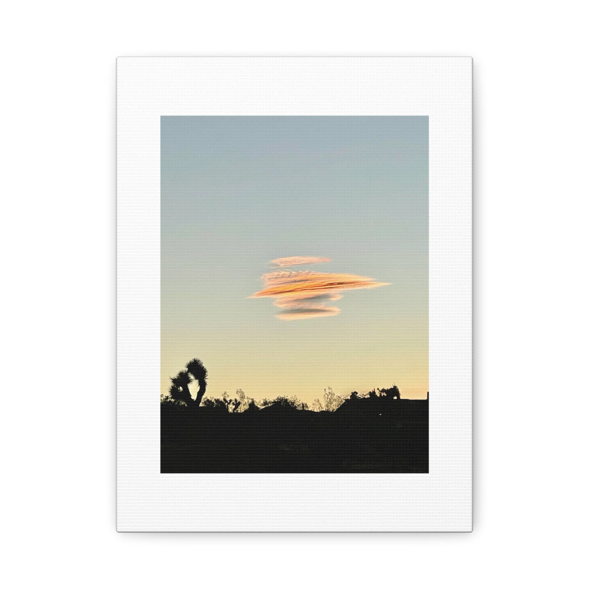 Lenticular Cloud Joshua Tree Print — Rare Desert Sky Photography Wall Art