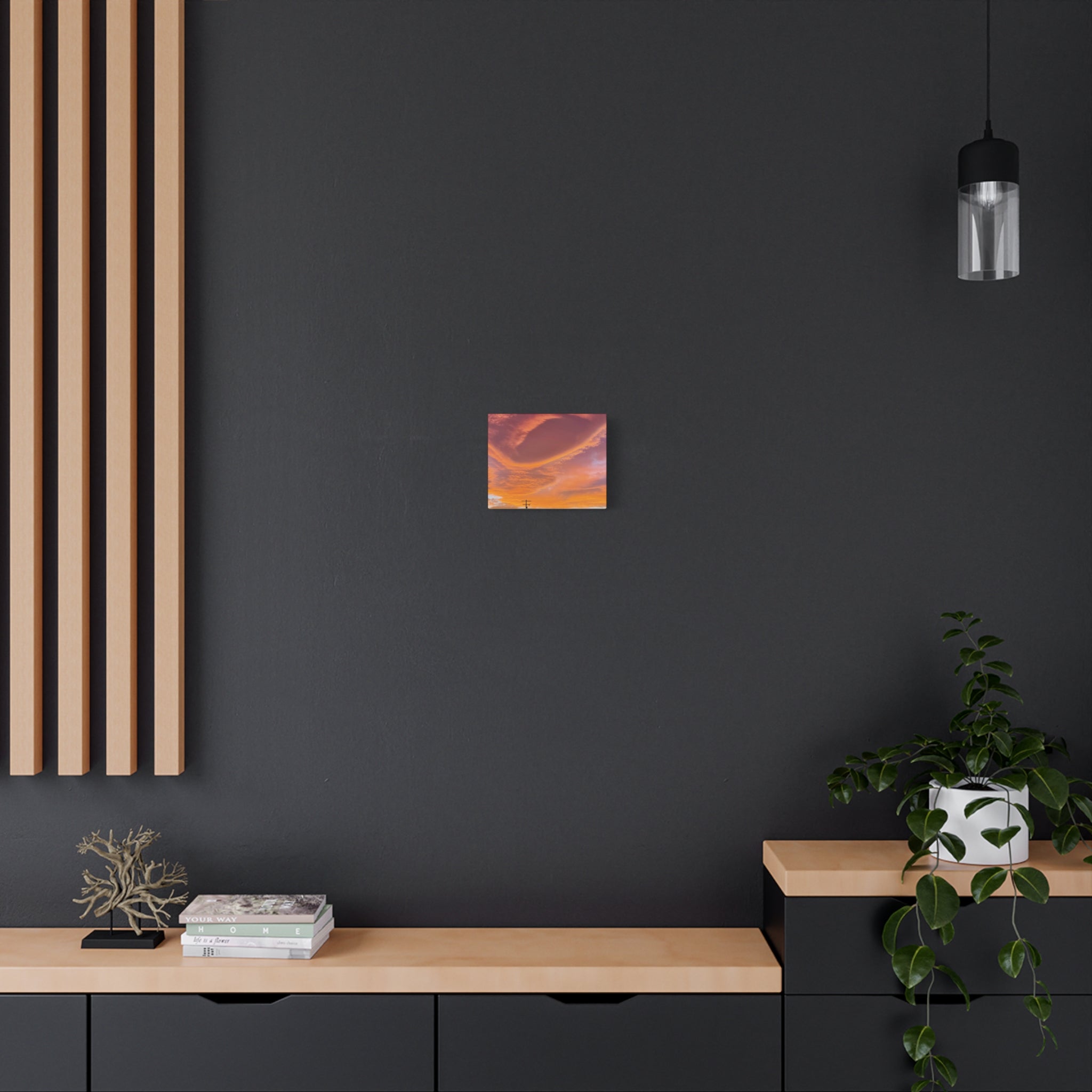 Desert Sky Swirl Sunset Print — Dramatic High Desert Cloud Wall Art