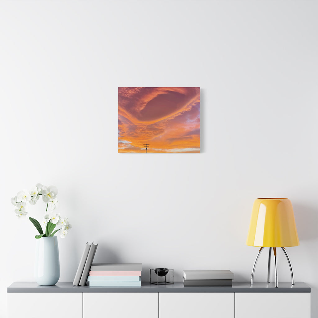 Desert Sky Swirl Sunset Print — Dramatic High Desert Cloud Wall Art