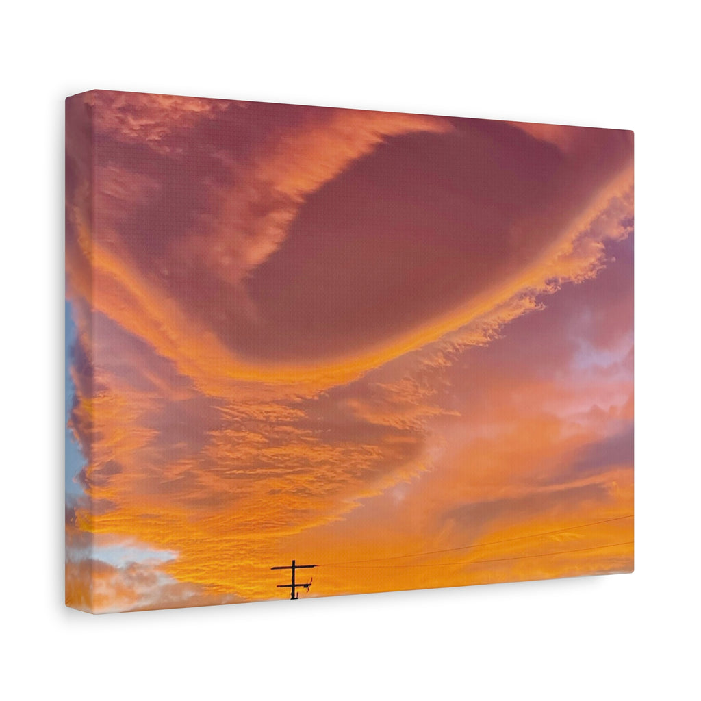 Desert Sky Swirl Sunset Print — Dramatic High Desert Cloud Wall Art