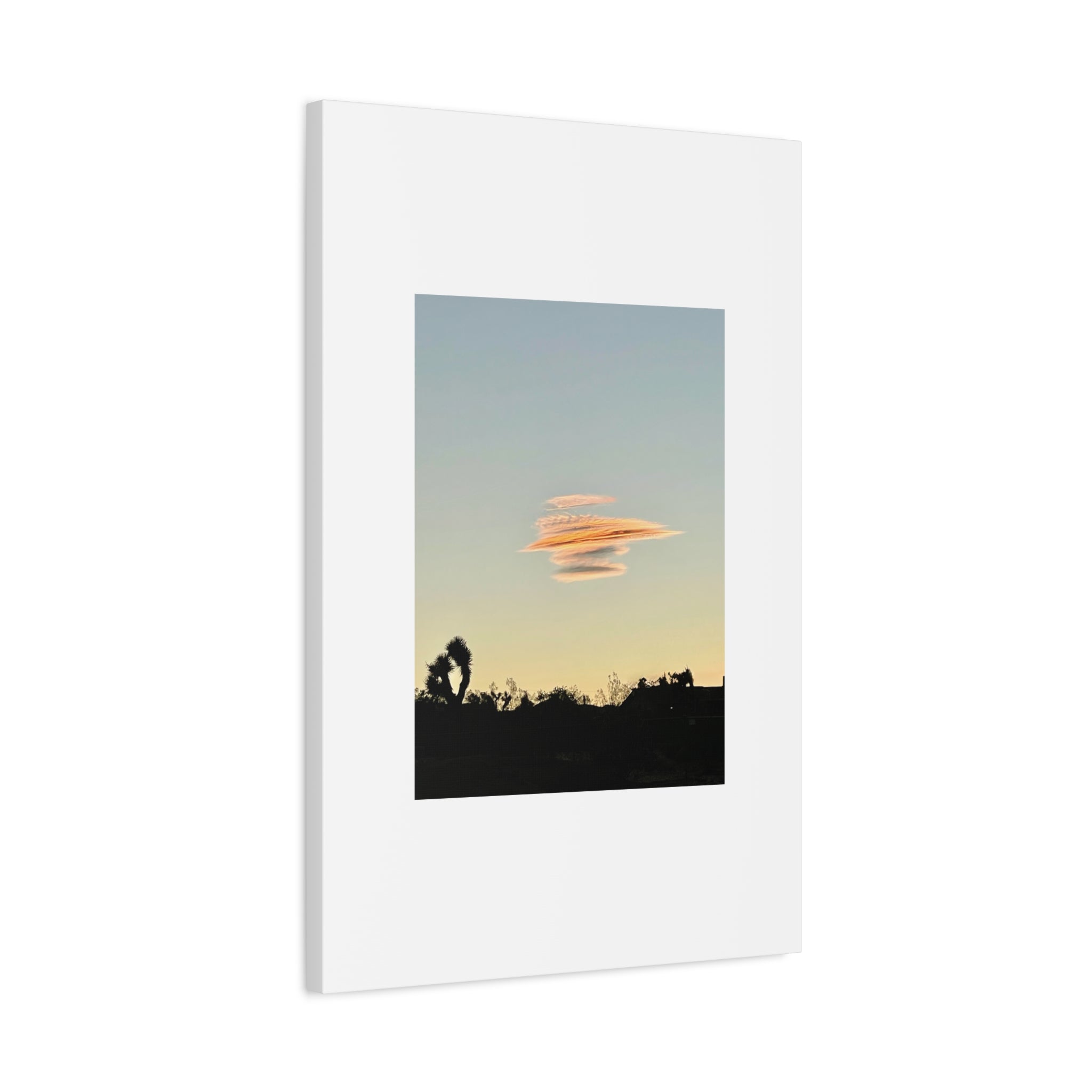 Lenticular Cloud Joshua Tree Print — Rare Desert Sky Photography Wall Art