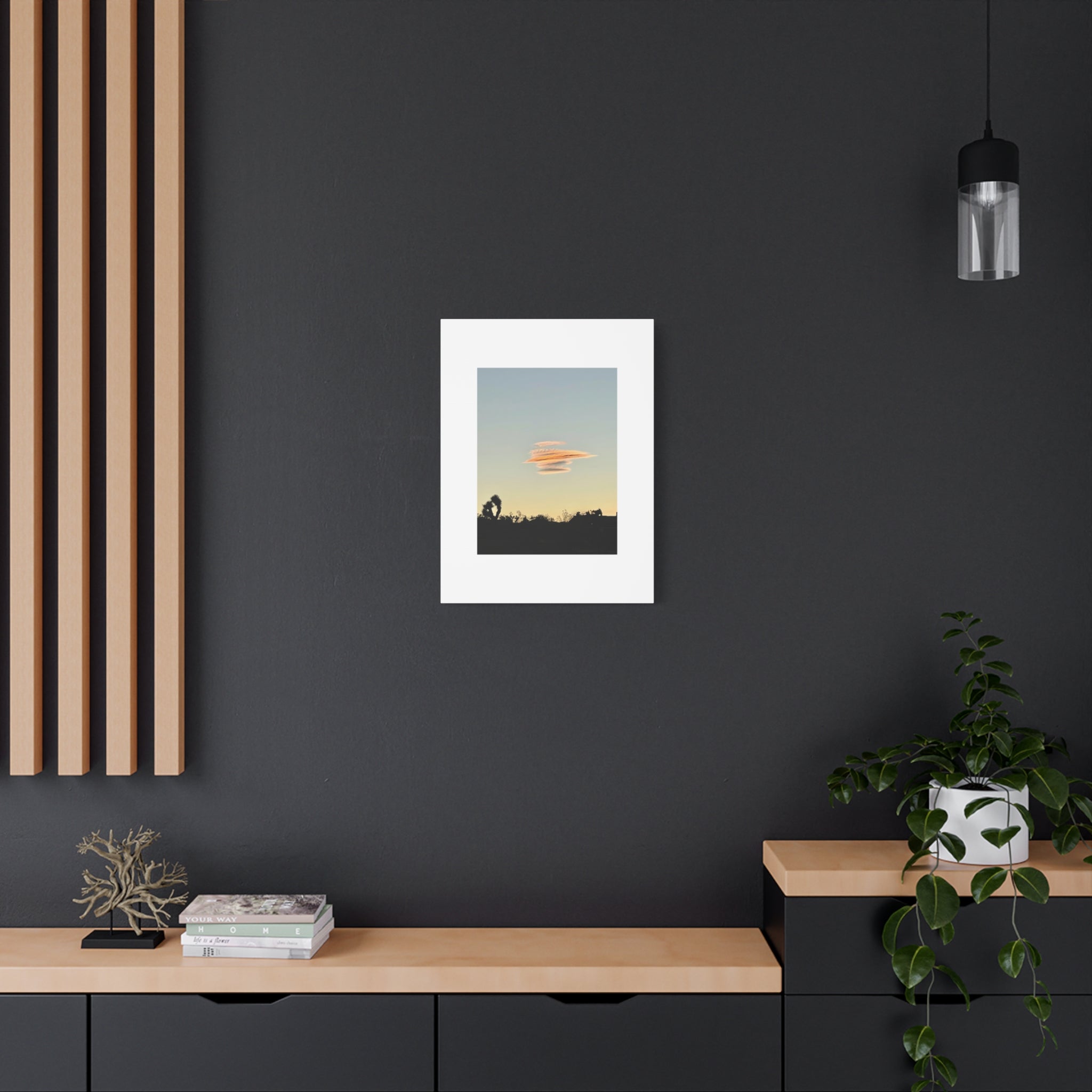 Lenticular Cloud Joshua Tree Print — Rare Desert Sky Photography Wall Art